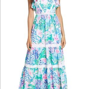 NWT Sz 00 Lilly Pulitzer Ivie Maxi Dress